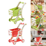 Maxbell Toy Shopping Cart Multifunctional Role Playing for Children Kids Development Green