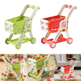 Maxbell Toy Shopping Cart Multifunctional Role Playing for Children Kids Development Green
