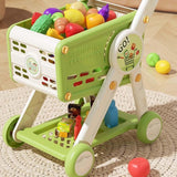 Maxbell Toy Shopping Cart Multifunctional Role Playing for Children Kids Development Green