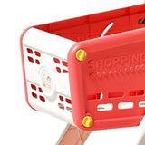 Maxbell Toy Shopping Cart Multifunctional Role Playing for Children Kids Development Red