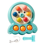 Maxbell Pounding Toys with Lanyard Whack Mole Game for Christmas Gift Children's Day blue