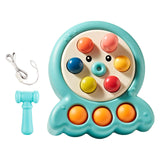 Maxbell Pounding Toys with Lanyard Whack Mole Game for Christmas Gift Children's Day blue