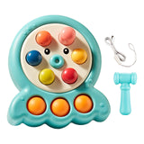 Maxbell Pounding Toys with Lanyard Whack Mole Game for Christmas Gift Children's Day blue