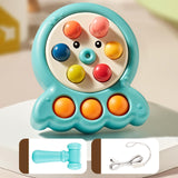 Maxbell Pounding Toys with Lanyard Whack Mole Game for Christmas Gift Children's Day blue