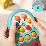 Maxbell Pounding Toys with Lanyard Whack Mole Game for Christmas Gift Children's Day blue