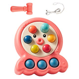 Maxbell Pounding Toys with Lanyard Whack Mole Game for Christmas Gift Children's Day red