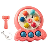 Maxbell Pounding Toys with Lanyard Whack Mole Game for Christmas Gift Children's Day red