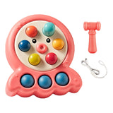 Maxbell Pounding Toys with Lanyard Whack Mole Game for Christmas Gift Children's Day red