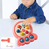 Maxbell Pounding Toys with Lanyard Whack Mole Game for Christmas Gift Children's Day red