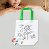 DIY Coloring Goodie Bag with Coloring Pens for Art Classes Boy Girl Children Flower Bird