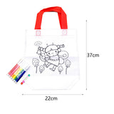 Maxbell 5 Pieces DIY Graffiti Bag with Coloring Pens for Ages 3-8 Years Old Boy Girl