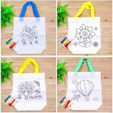 Maxbell 5 Pieces DIY Graffiti Bag with Coloring Pens for Ages 3-8 Years Old Boy Girl