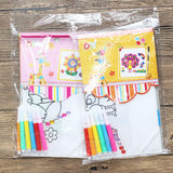 Maxbell 5 Pieces DIY Graffiti Bag with Coloring Pens for Ages 3-8 Years Old Boy Girl