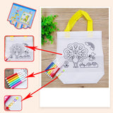 Maxbell 5 Pieces DIY Graffiti Bag with Coloring Pens for Ages 3-8 Years Old Boy Girl