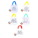 Maxbell 5 Pieces DIY Graffiti Bag with Coloring Pens for Ages 3-8 Years Old Boy Girl