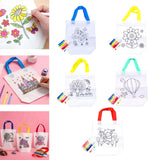 Maxbell 5 Pieces DIY Graffiti Bag with Coloring Pens for Ages 3-8 Years Old Boy Girl
