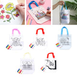 Maxbell 5 Pieces DIY Graffiti Bag with Coloring Pens for Ages 3-8 Years Old Boy Girl