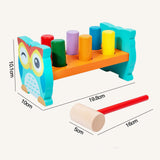 Maxbell Pounding Bench Wooden Toys with Mallet Pounding Bench Toy for Girls and Boys