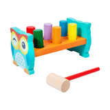 Maxbell Pounding Bench Wooden Toys with Mallet Pounding Bench Toy for Girls and Boys