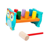Maxbell Pounding Bench Wooden Toys with Mallet Pounding Bench Toy for Girls and Boys