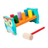Maxbell Pounding Bench Wooden Toys with Mallet Pounding Bench Toy for Girls and Boys