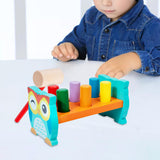Maxbell Pounding Bench Wooden Toys with Mallet Pounding Bench Toy for Girls and Boys