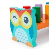 Maxbell Pounding Bench Wooden Toys with Mallet Pounding Bench Toy for Girls and Boys