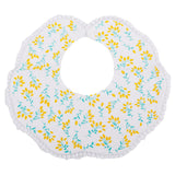 Maxbell Drool Bib Absorbent Adjustable Lace Feeding Bibs for Boys Girls Infant Gifts Flower