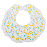 Maxbell Drool Bib Absorbent Adjustable Lace Feeding Bibs for Boys Girls Infant Gifts Flower