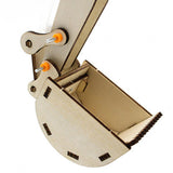 Maxbell Hydraulic Lifting Excavator Toy Wood Toy Novelty for Ages 8-12 Teaching Tool