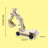 Maxbell Hydraulic Lifting Excavator Toy Wood Toy Novelty for Ages 8-12 Teaching Tool