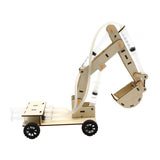 Maxbell Hydraulic Lifting Excavator Toy Wood Toy Novelty for Ages 8-12 Teaching Tool