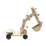 Maxbell Hydraulic Lifting Excavator Toy Wood Toy Novelty for Ages 8-12 Teaching Tool