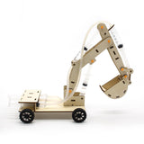Maxbell Hydraulic Lifting Excavator Toy Wood Toy Novelty for Ages 8-12 Teaching Tool