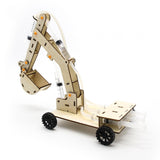 Maxbell Hydraulic Lifting Excavator Toy Wood Toy Novelty for Ages 8-12 Teaching Tool
