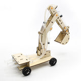 Maxbell Hydraulic Lifting Excavator Toy Wood Toy Novelty for Ages 8-12 Teaching Tool