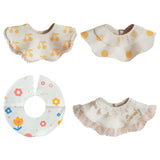 Maxbell Muslin Bandana Drool Bibs Handmade Drool Burp Bibs for Infant Birthday Gifts Flower