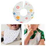 Maxbell Muslin Bandana Drool Bibs Handmade Drool Burp Bibs for Infant Birthday Gifts Flower