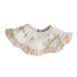 Maxbell Muslin Bandana Drool Bibs Handmade Drool Burp Bibs for Infant Birthday Gifts White