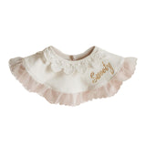 Maxbell Muslin Bandana Drool Bibs Handmade Drool Burp Bibs for Infant Birthday Gifts White