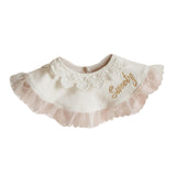 Maxbell Muslin Bandana Drool Bibs Handmade Drool Burp Bibs for Infant Birthday Gifts White