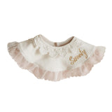 Maxbell Muslin Bandana Drool Bibs Handmade Drool Burp Bibs for Infant Birthday Gifts White