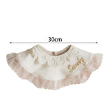 Maxbell Muslin Bandana Drool Bibs Handmade Drool Burp Bibs for Infant Birthday Gifts White