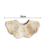 Maxbell Muslin Bandana Drool Bibs Handmade Drool Burp Bibs for Infant Birthday Gifts Cherry