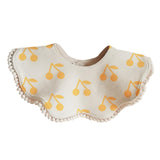 Maxbell Muslin Bandana Drool Bibs Handmade Drool Burp Bibs for Infant Birthday Gifts Cherry