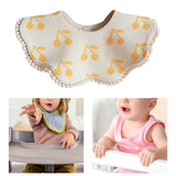 Maxbell Muslin Bandana Drool Bibs Handmade Drool Burp Bibs for Infant Birthday Gifts Cherry
