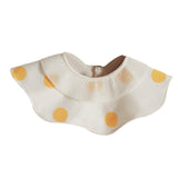 Maxbell Muslin Bandana Drool Bibs Handmade Drool Burp Bibs for Infant Birthday Gifts Yellow Dots