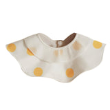 Maxbell Muslin Bandana Drool Bibs Handmade Drool Burp Bibs for Infant Birthday Gifts Yellow Dots