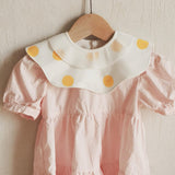 Maxbell Muslin Bandana Drool Bibs Handmade Drool Burp Bibs for Infant Birthday Gifts Yellow Dots