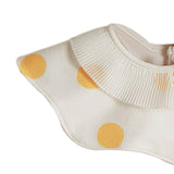Maxbell Muslin Bandana Drool Bibs Handmade Drool Burp Bibs for Infant Birthday Gifts Yellow Dots